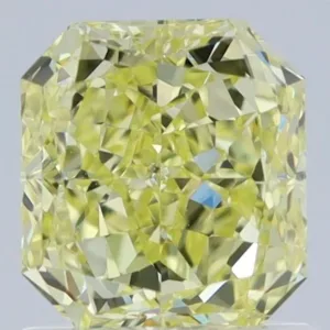 1.01 Carat Radiant Fancy Light Yellow VS2 Natural Diamond
