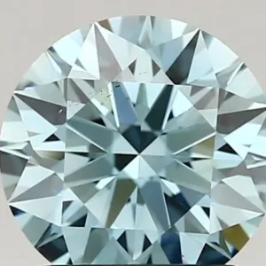 1.37 Carat Fancy Vivid Blue VS2 ROUND Lab Diamond