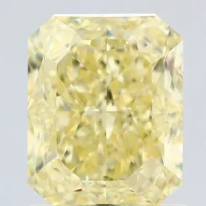 1.4 Carat Radiant Fancy Yellow VVS2 Natural Diamond