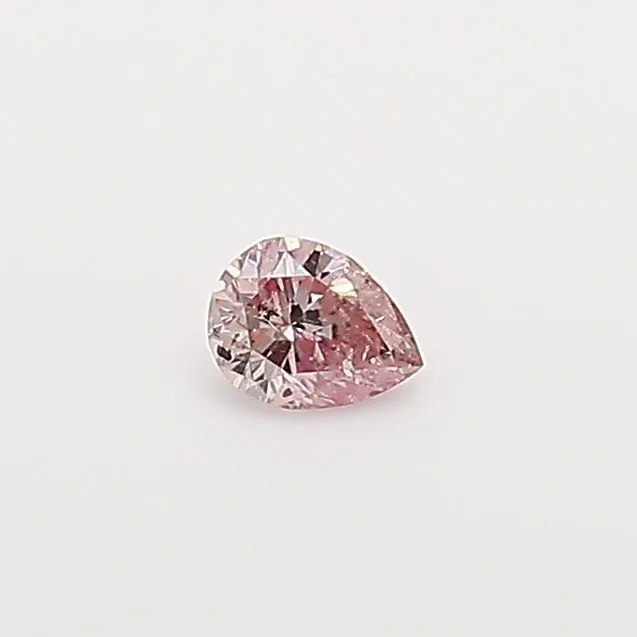 0.08 Carat Pear Fancy Pink Natural Diamond