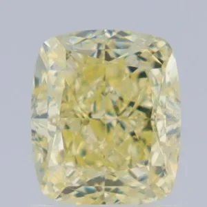 1.6 Carat Cushion Brilliant Fancy Yellow VS1 Natural Diamond