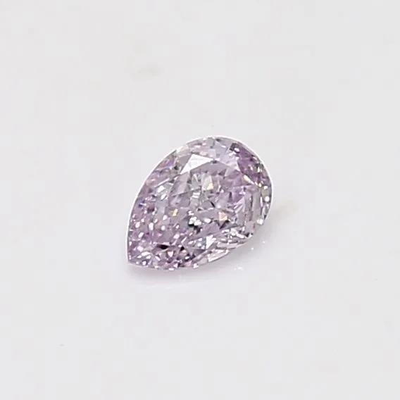 0.2 Carat Pear Fancy Light Pink VS2 Natural Diamond