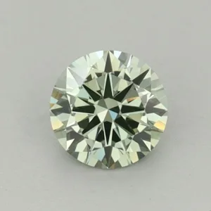 0.57 Carat Round Fancy Vivid Green VS1 Lab Diamond