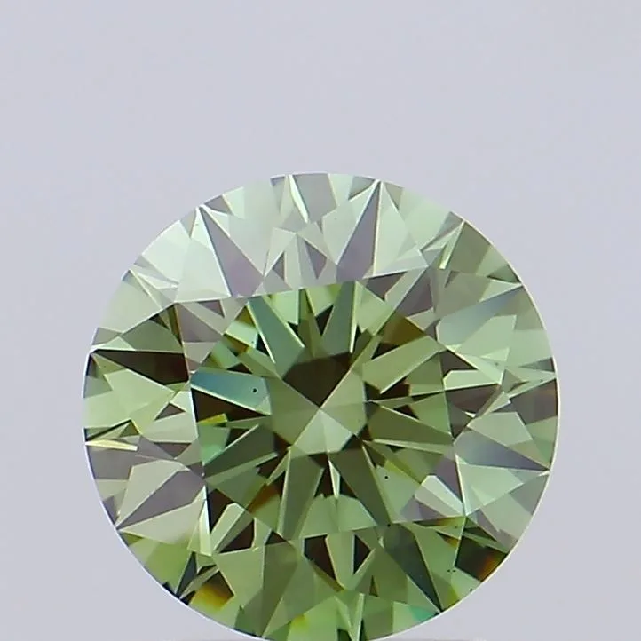 1.63 Carat Round Fancy Vivid Green VS1 Lab Diamond