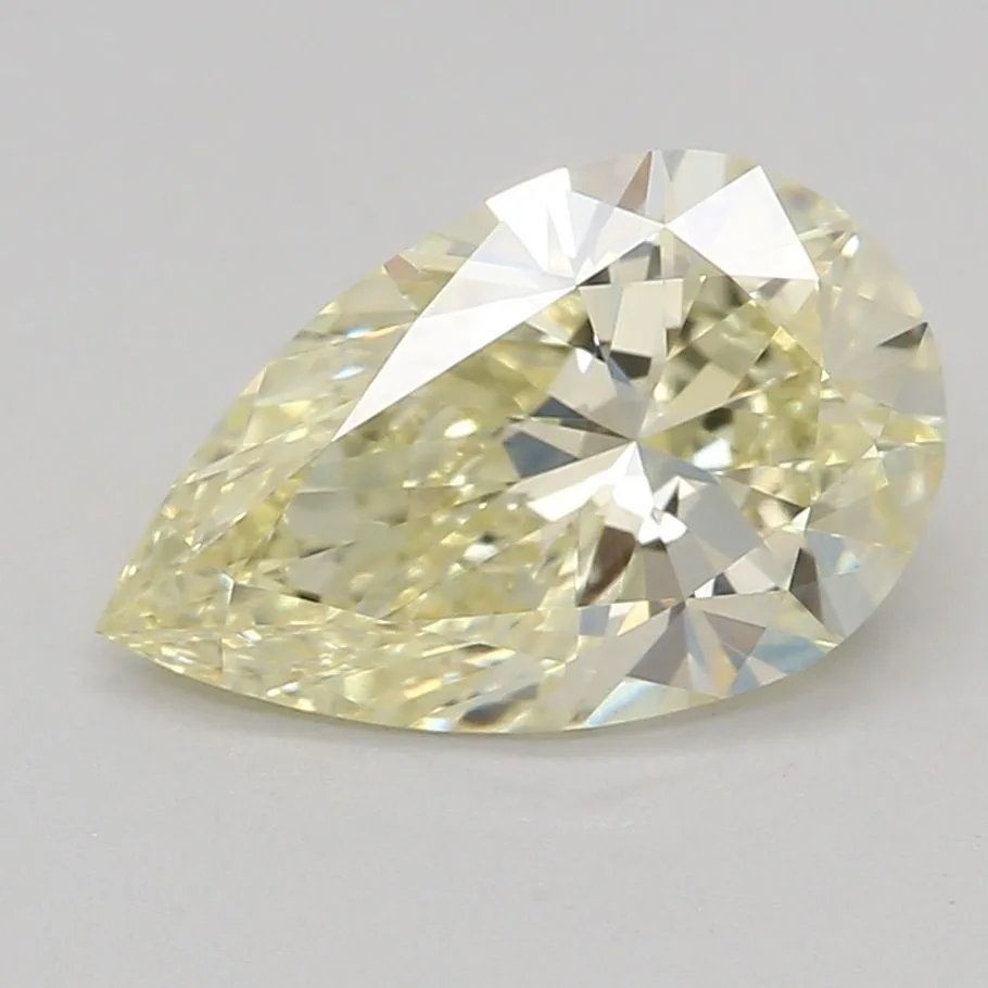 1.05 Carat Fancy Yellow VVS2 PEAR Lab Diamond