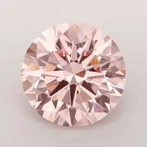 3.4 Carat Round Fancy Intense Pink VS2 Lab Diamond