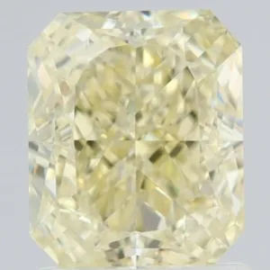 1.65 Carat Radiant Fancy Light Yellow VVS1 Natural Diamond