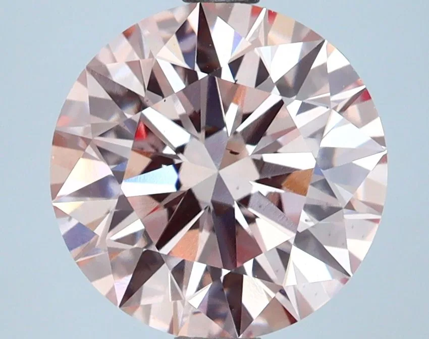 2.89 Carat Round Fancy Intense Pink VS1 Lab Diamond 1 2.89 Carat Round Fancy Intense Pink VS1 Lab Diamond