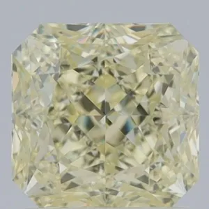 1.51 Carat Square Fancy Light Yellow IF Natural Diamond