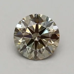 0.45 Carat Round Fancy Green VVS2 Lab Diamond