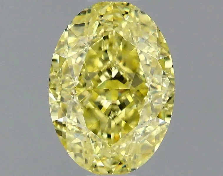 1.05 Carat Oval Fancy Intense Yellow SI1 Natural Diamond 1 1.05 Carat Oval Fancy Intense Yellow SI1 Natural Diamond