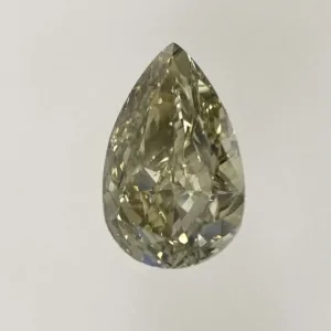 1.02 Carat Pear Fancy Dark Yellow SI1 Natural Diamond