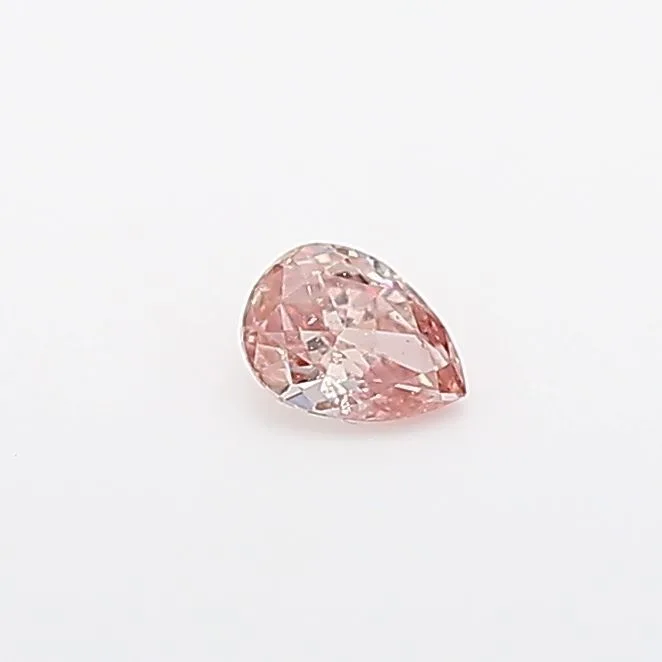 0.07 Carat Pear Fancy Pink Natural Diamond