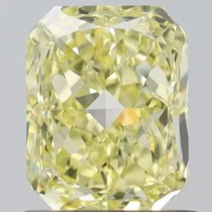 1 Carat Radiant Fancy Intense Yellow VS2 Natural Diamond