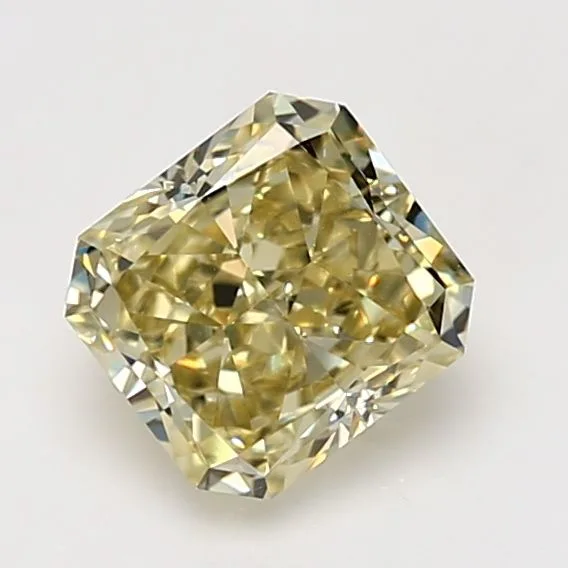 1.63 Carat Radiant Fancy Yellow VS1 Natural Diamond