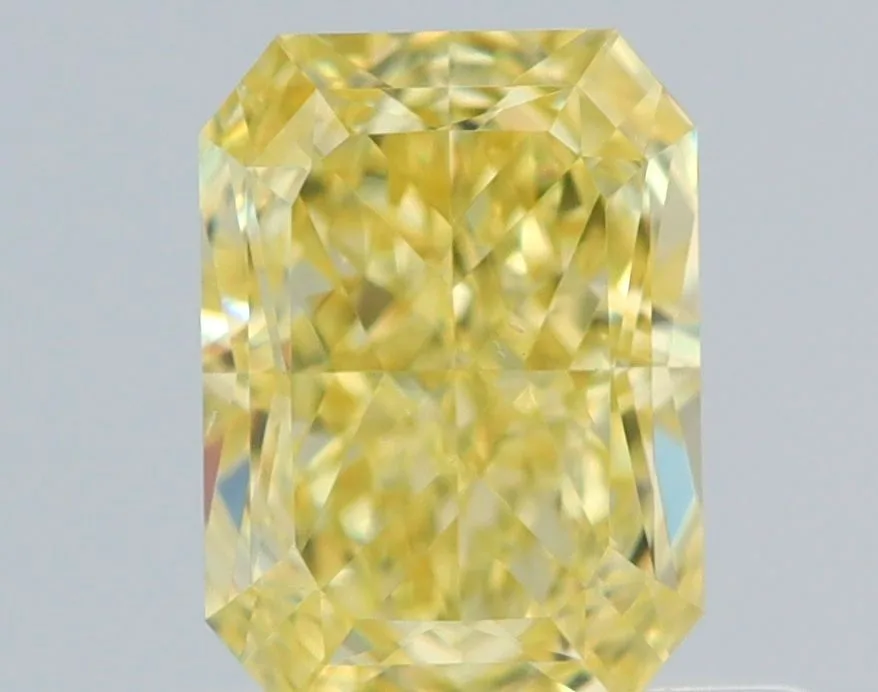 0.51 Carat Radiant Fancy Intense Yellow VS1 Natural Diamond 1 0.51 Carat Radiant Fancy Intense Yellow VS1 Natural Diamond