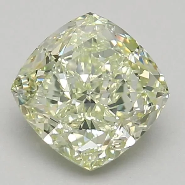 1.2 Carat Fancy Light Yellow IF CUSHION MODIFIED Lab Diamond