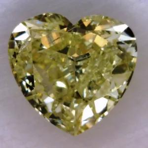 1.02 Carat Heart Fancy Light Yellow Natural Diamond