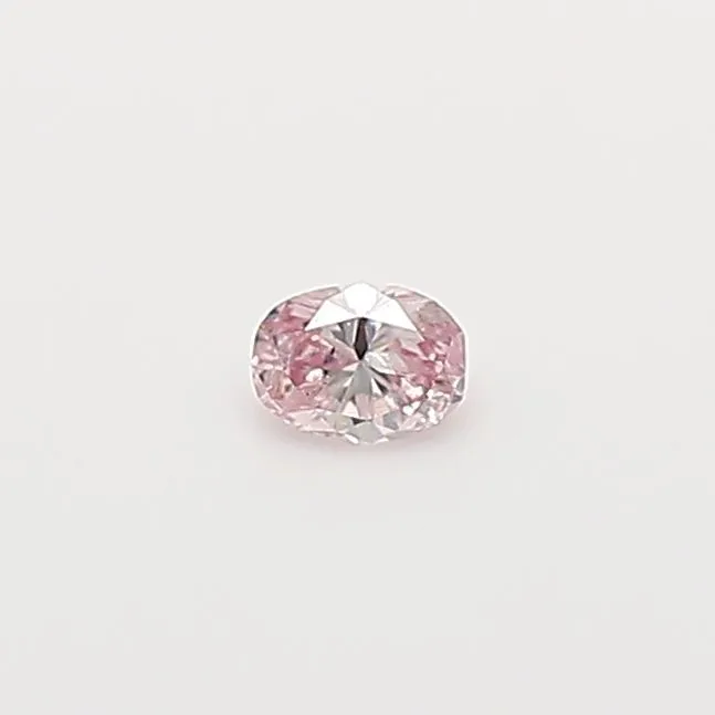 0.06 Carat Oval Fancy Pink Natural Diamond