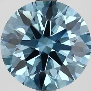 2.69 Carat Round Fancy Vivid Blue VS1 Lab Diamond