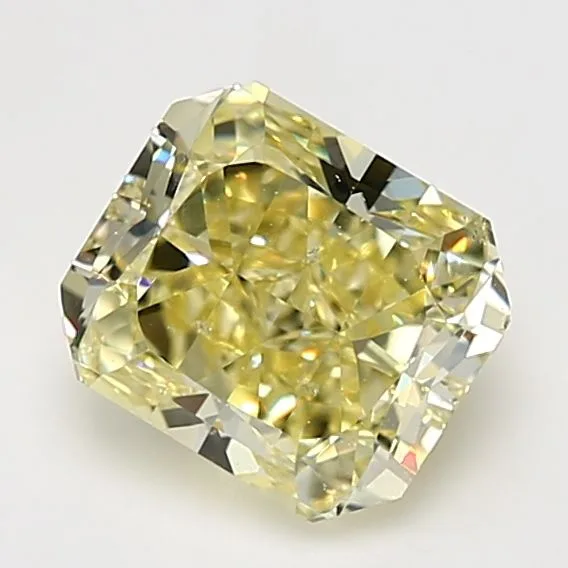 2.13 Carat Radiant Fancy Yellow SI2 Natural Diamond