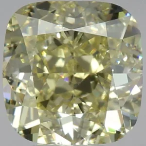 1.21 Carat Cushion Brilliant Fancy Yellow VVS1 Natural Diamond