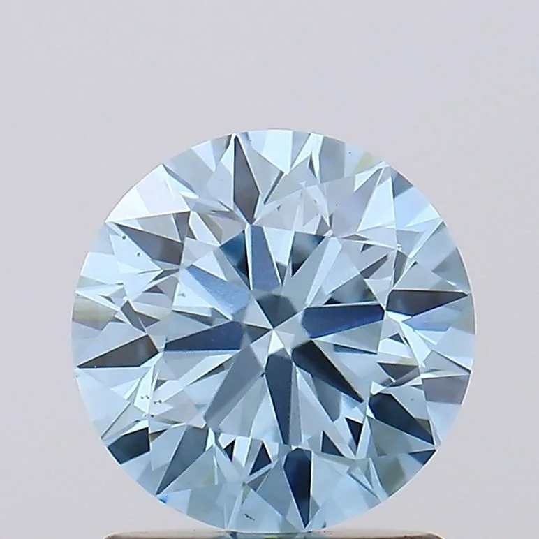 1.21 Carat Round Fancy Vivid Blue VS1 Lab Diamond