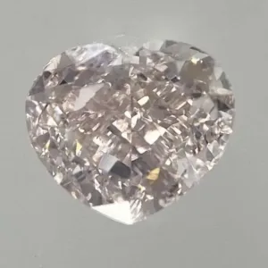 0.77 Carat Heart Fancy Brown Pink SI1 Natural Diamond