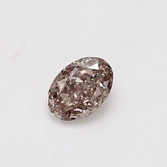 0.31 Carat Oval Fancy Brown Pink VS1 Natural Diamond