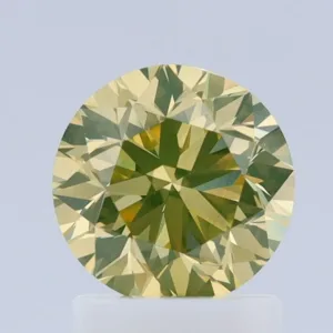 1.31 Carat Round Fancy Yellow VS2 Natural Diamond