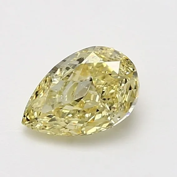 1 Carat Pear Fancy Yellow SI2 Natural Diamond