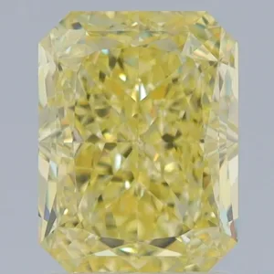 2.01 Carat Radiant Fancy Yellow VS2 Natural Diamond