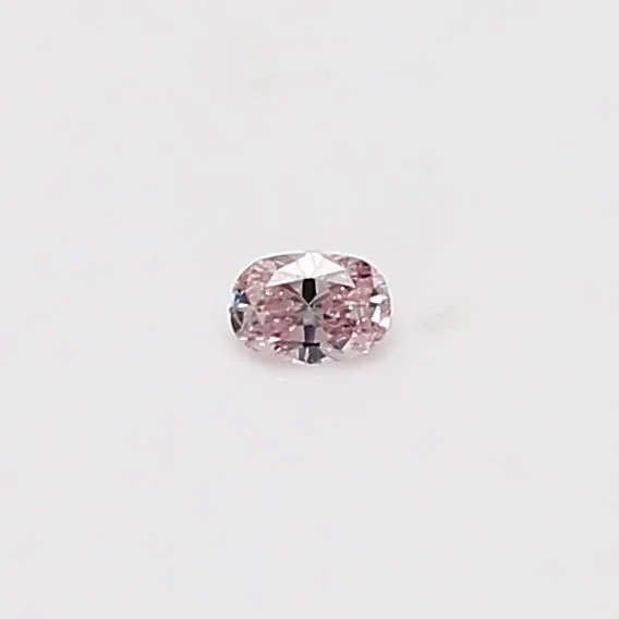 0.05 Carat Oval Fancy Pink Natural Diamond