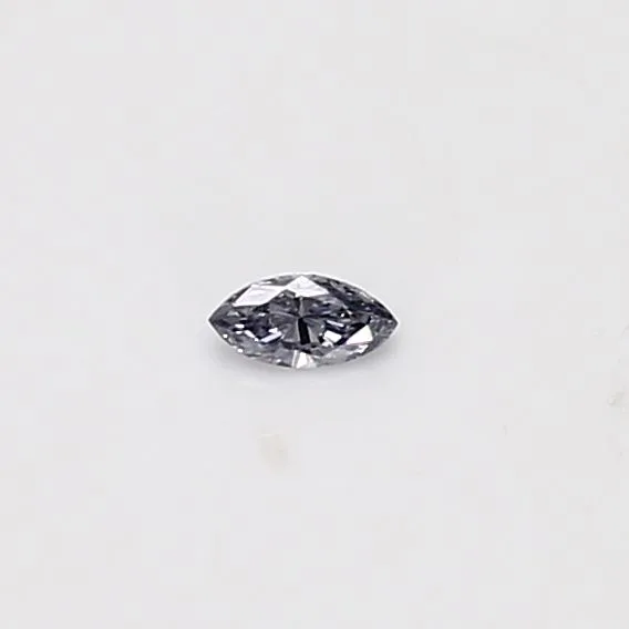 0.04 Carat Marquise Fancy Light Blue Natural Diamond
