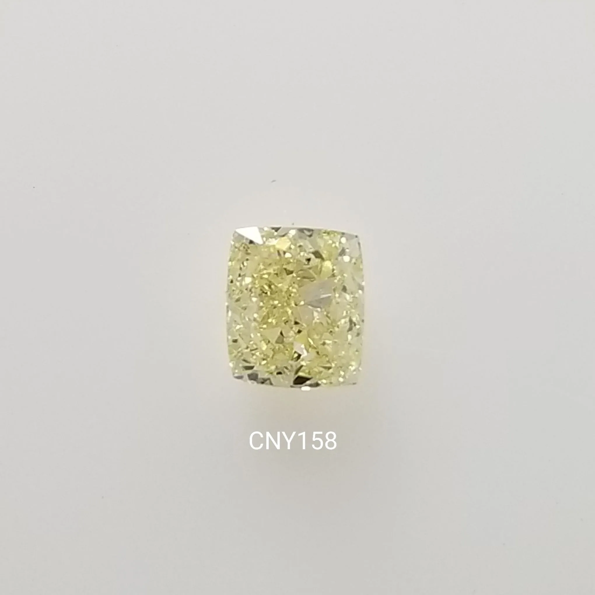 0.72 Carat Cushion Modified Fancy Yellow SI2 Natural Diamond