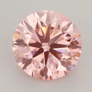 3.1 Carat Round Fancy Vivid Pink VS2 Lab Diamond