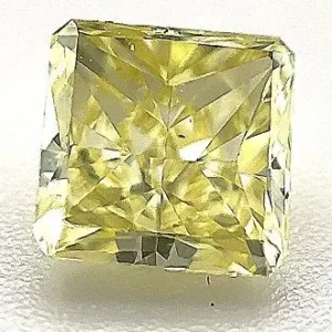 0.75 Carat Fancy  Yellow VS2 RADIANT Diamond