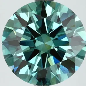 2.63 Carat Round Fancy Vivid Green VS1 Lab Diamond