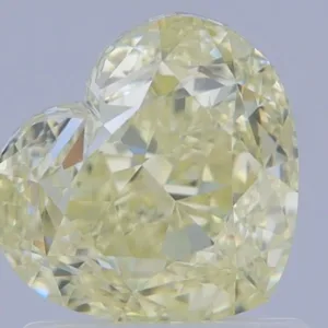 1.51 Carat Heart Fancy Light Yellow VVS2 Natural Diamond