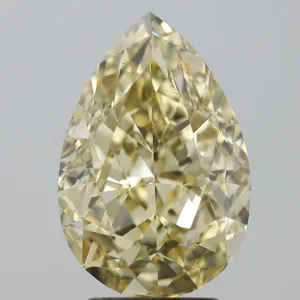 5.25 Carat Pear Fancy Yellow VS2 Natural Diamond