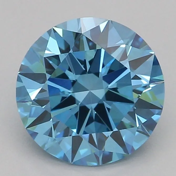 1.01 Carat Round Fancy Vivid Blue VS1 Lab Diamond