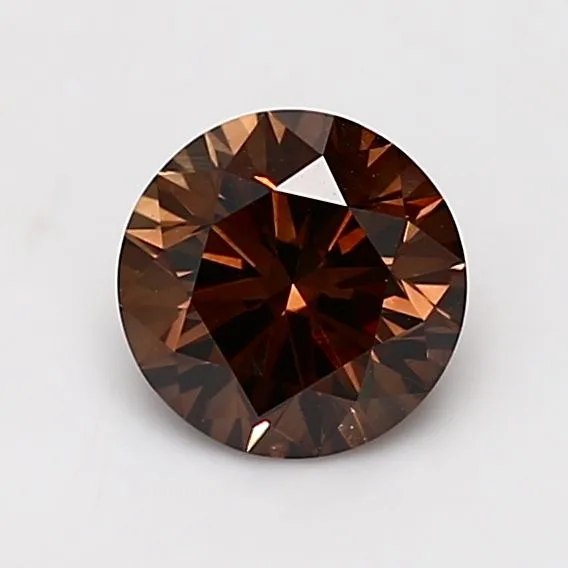 1.2 Carat Round Fancy Dark Brown VS1 Natural Diamond