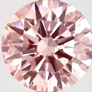 2.7 Carat Round Fancy Intense Pink VVS2 Lab Diamond