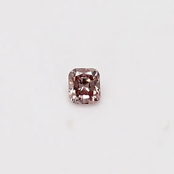 0.05 Carat Cushion Brilliant Fancy Intense Pink Natural Diamond
