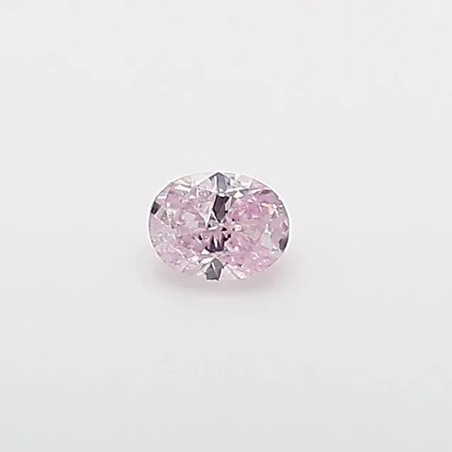 0.08 Carat Oval Fancy Purple Pink Natural Diamond