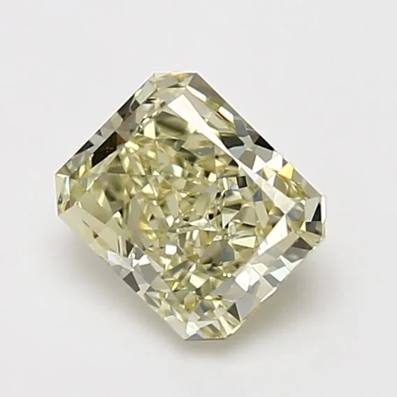 1.31 Carat Radiant Fancy Light Yellow VS2 Natural Diamond