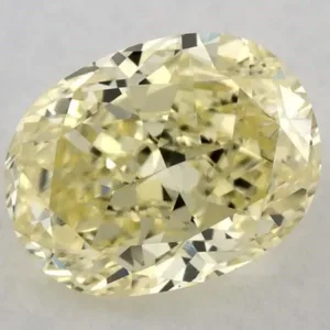 0.83 Carat Oval Fancy Intense Yellow VVS2 Natural Diamond