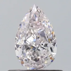 0.63 Carat Pear Very Light Pink VS2 Natural Diamond