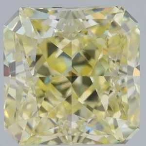 2.62 Carat Square Fancy Light Yellow VS1 Natural Diamond