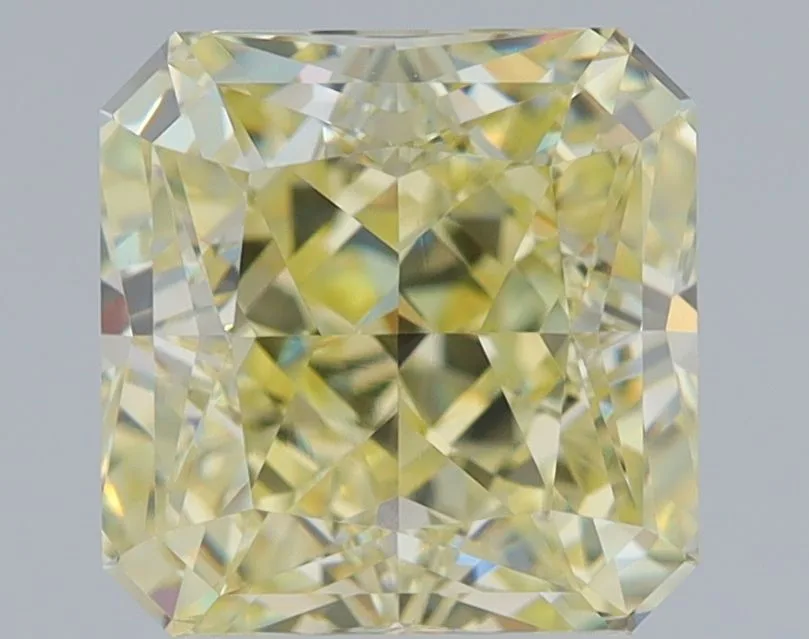 2.62 Carat Square Fancy Light Yellow VS1 Natural Diamond 1 2.62 Carat Square Fancy Light Yellow VS1 Natural Diamond